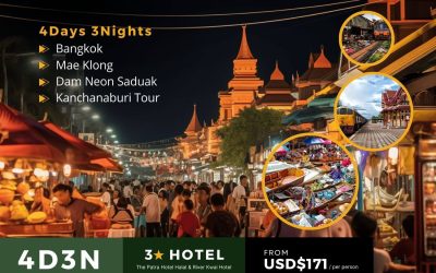 4H3M – Bangkok-Mae Klong-Dam Neon Saduak-Kanchanaburi (Thailand)